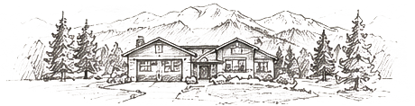 Hand-drawn Colorado home